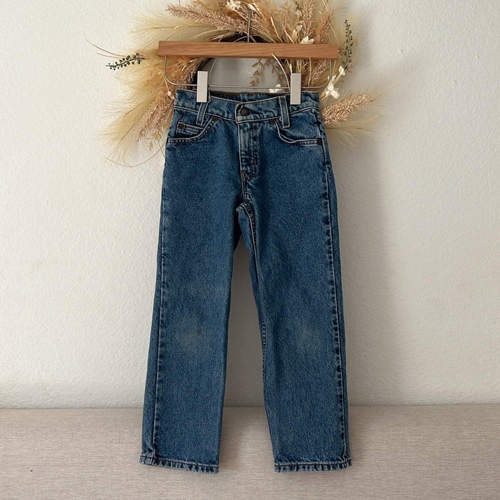 Vintage Levi’s kids orange tab 550 relaxed regular fit jeans